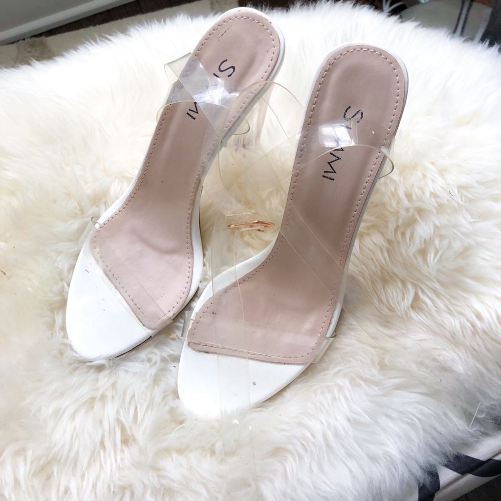 Simmi shoes clear strap white sandal